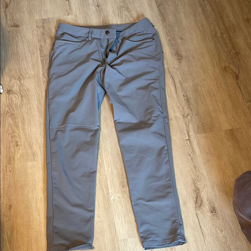 Gray Casual Pants